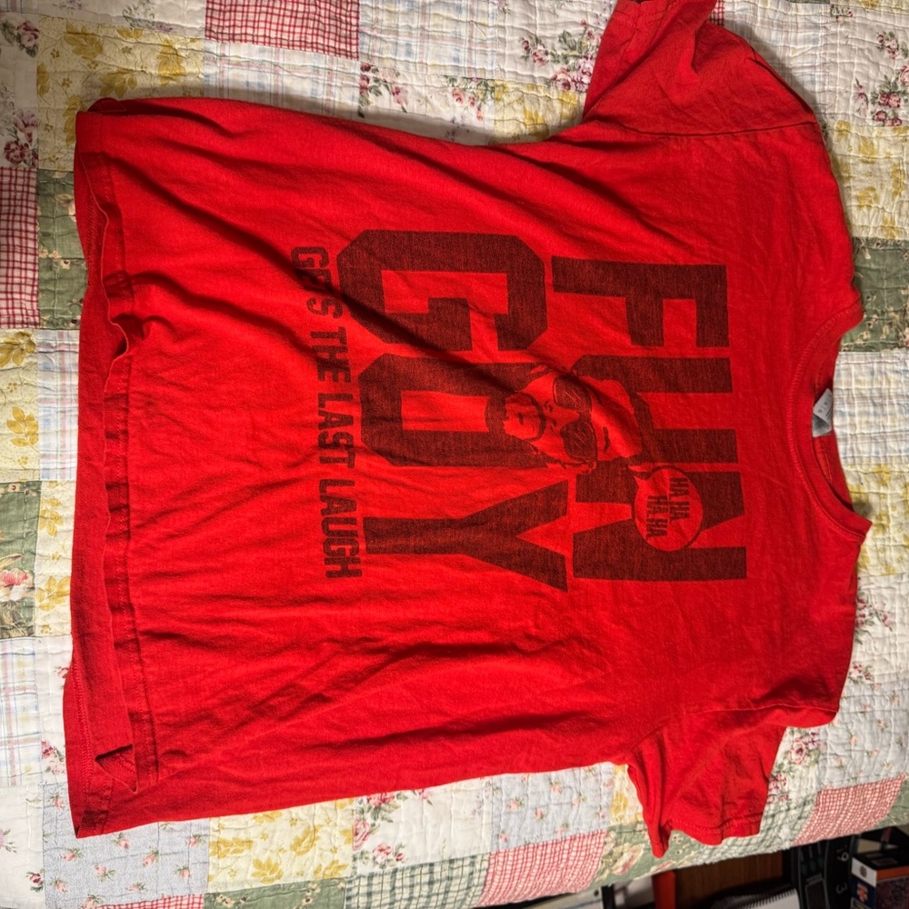 Gildan Red Fun Graphic Men's Tee